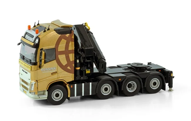 Diecast Model Toy Gift WSI 1:50 Scale VO/VO FH4 8X2 Tag Axle Tractor Truck Mounted CranePlatform Trailer Alloy Toy Model 01-3814