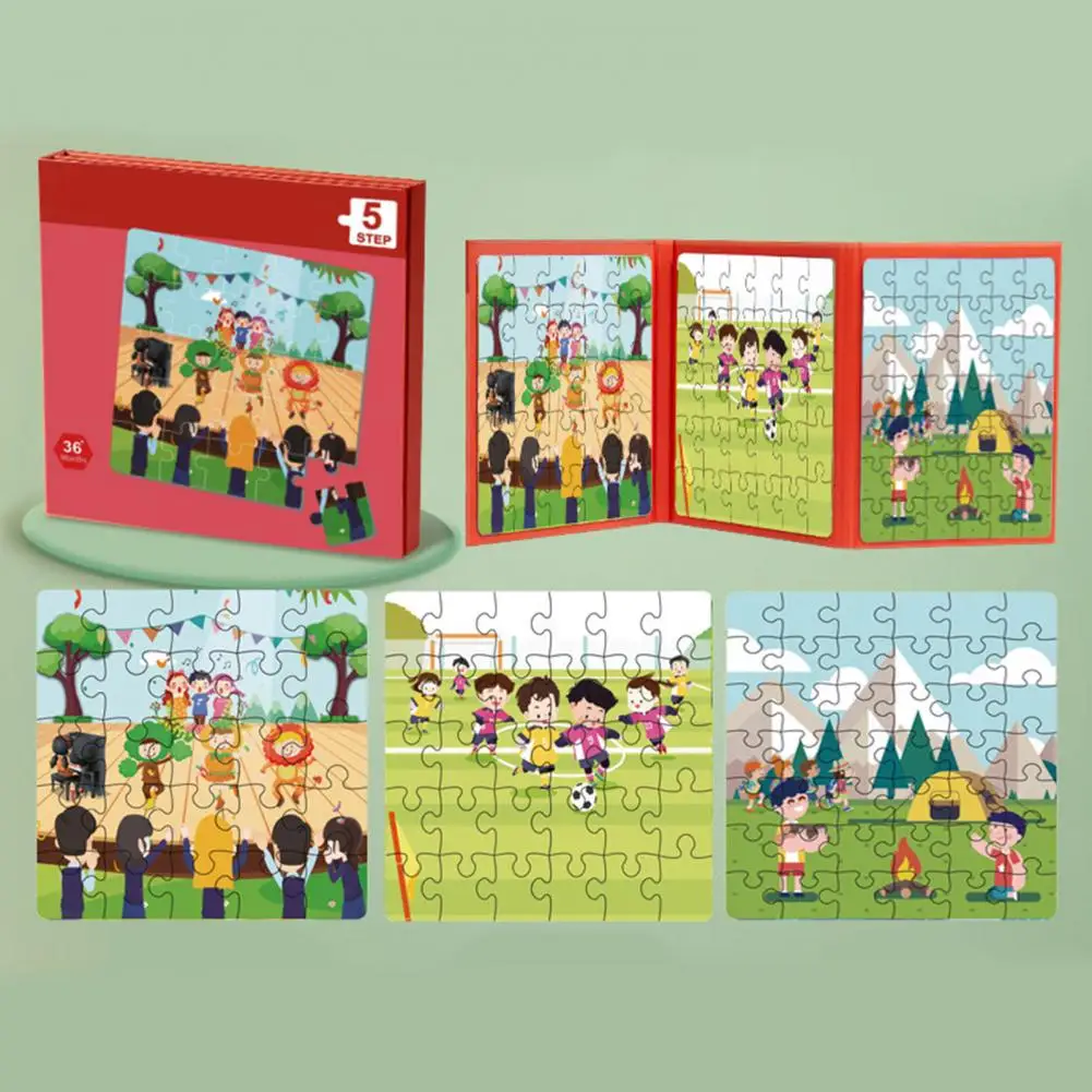 Toddlers Puzzle Book Educational Magnetic Puzzle Book for Kids Vegetable Transportation Themes Learning for Toddlers for Boys