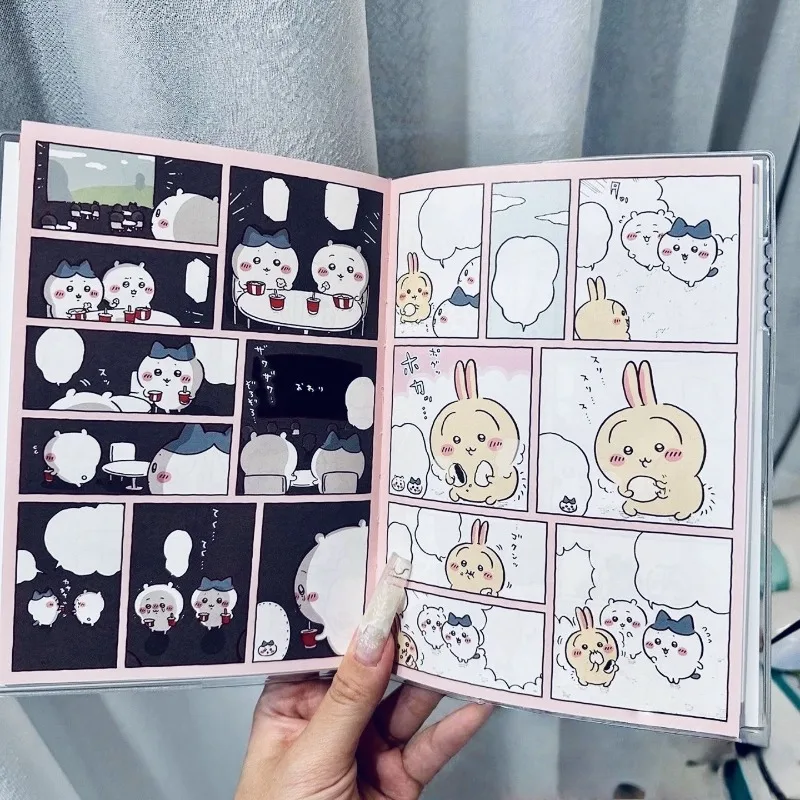 MINISO Chiikawa Usagi Hachiware لطيف Ins طالب 2026 جديد اليابان الجدول الزمني الهزلي كتاب جميل تلوين صفحة نمط أنيمي رحلة