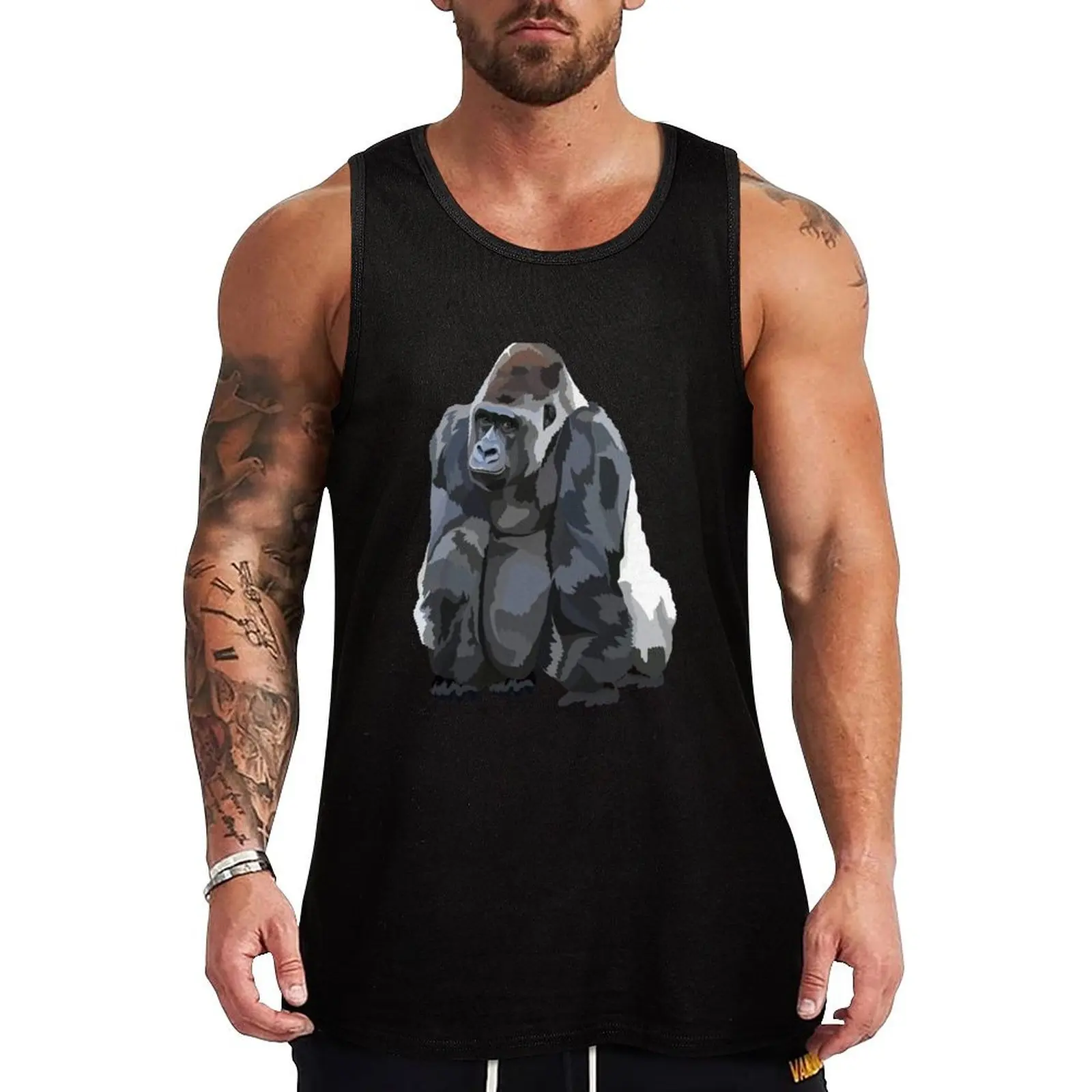 

G is for Gorilla Tank Top Men's singlets gym shirt men sleeveless t-shirts for men T-shirt sports