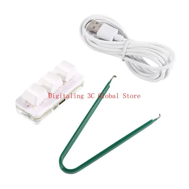 3 Keypad Handed RGB Mechanical Gaming Keyboards Programmable Keyboards USB C Gaming Keyboards for PC