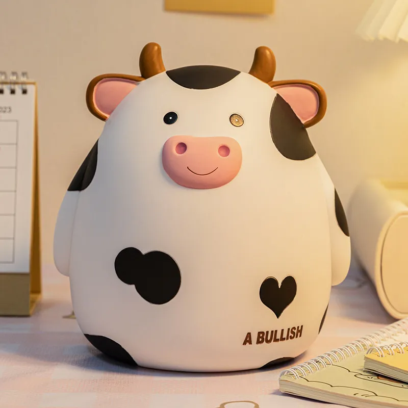 

Cattle Kawaii Money Boxes Family Adult Saving Storage Euro Coin Aesthetic Clear Decoration Piggy Bank Luxury Spaarpot Home Decor