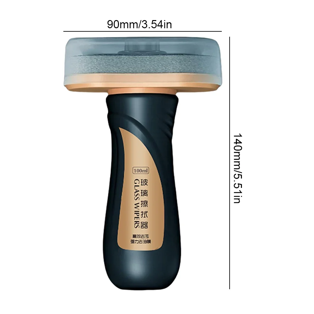 Car Glass Water Repellent Hydrophobic Window Anti-Fogging Agent Auto Windshield Oil Film Remover Wipe Cleaner Removes Dirt Brush