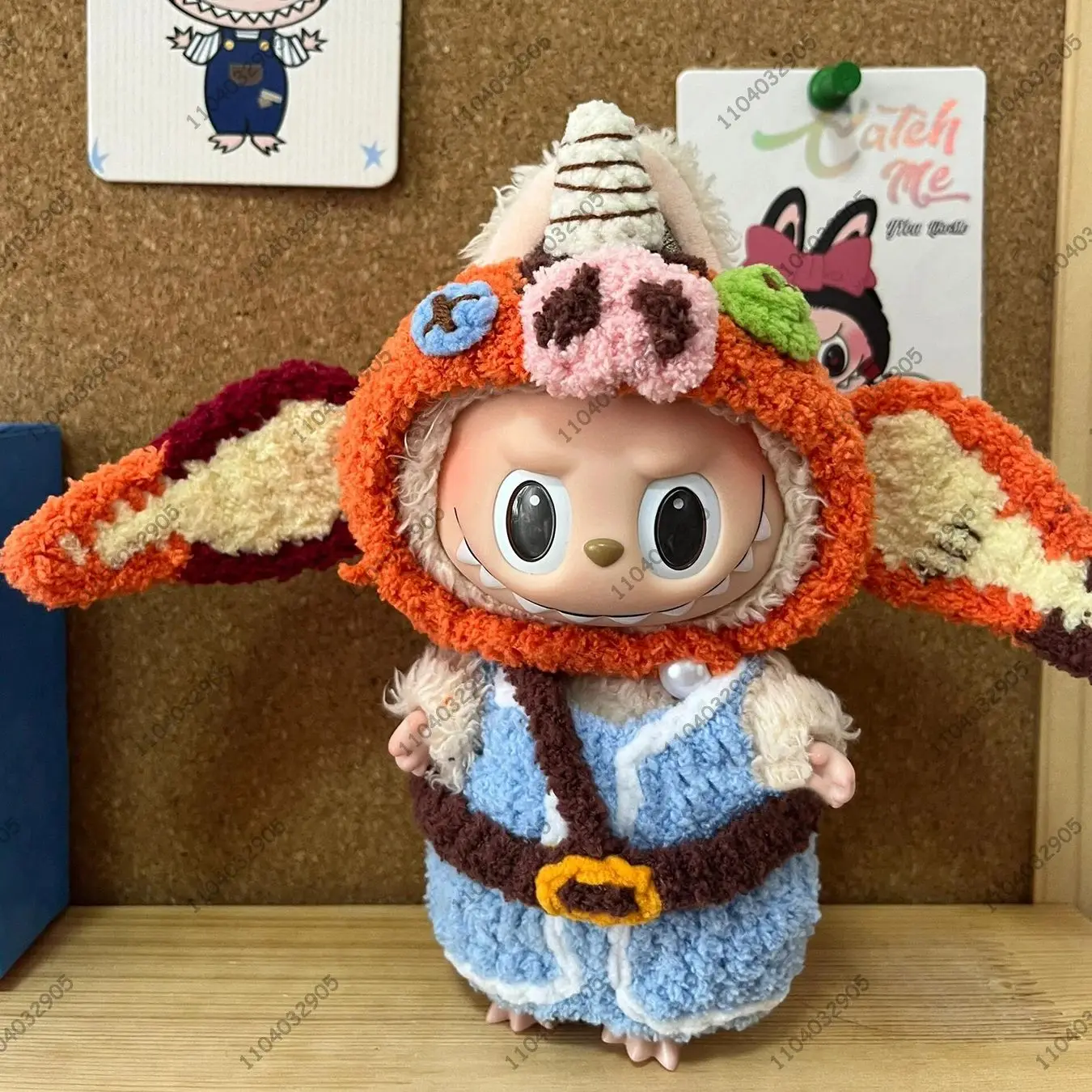 

Для Labubu The Monsters Zelda Bokoblin костюм куклы одежда 1:1 реплика виниловая кукла с лицом экшн-фигурка сумка очаровательная подвеска подарок