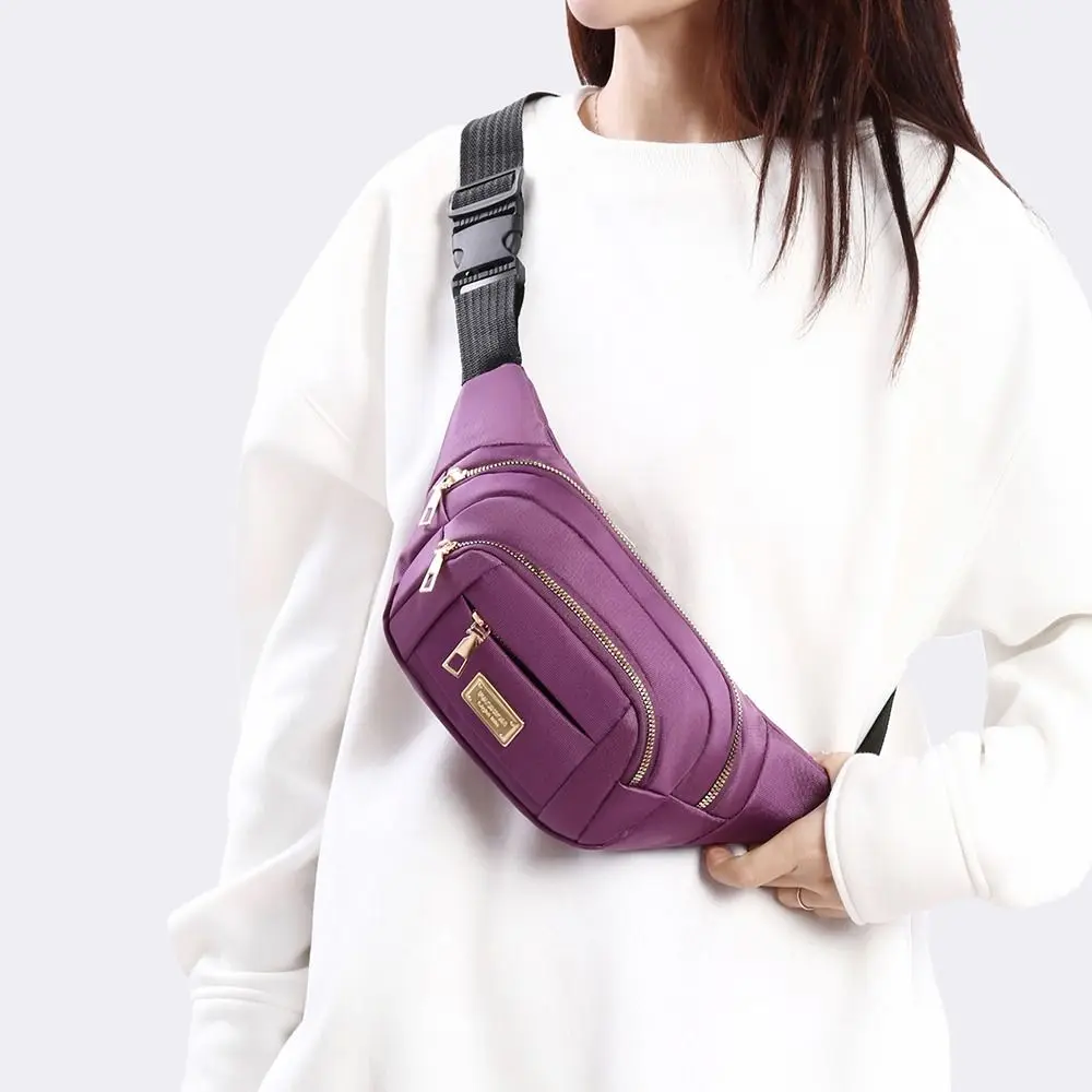 

Oxford Cloth Multi-layer Crossbody Bag Waterproof Large Capacity Women's Fanny Pack Square Casual Crossbody Chest Bag Woman
