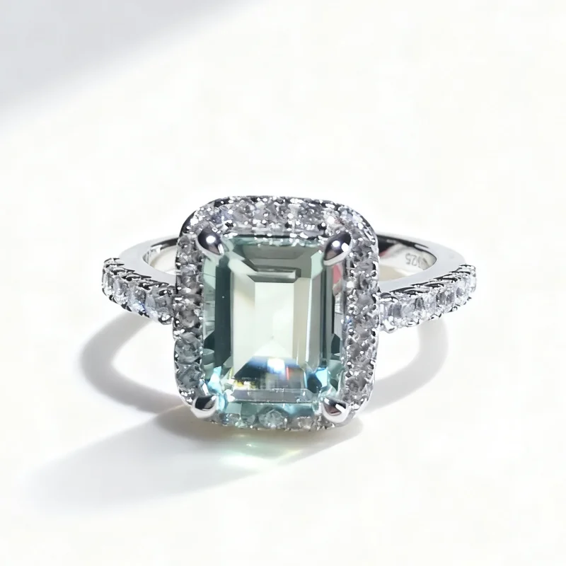 

SGARIT изысканное ювелирное кольцо из серебра 925 пробы с покрытием из белого золота овальное кольцо с 2 карата из натурального кристалла серебряное кольцо ювелирные изделия