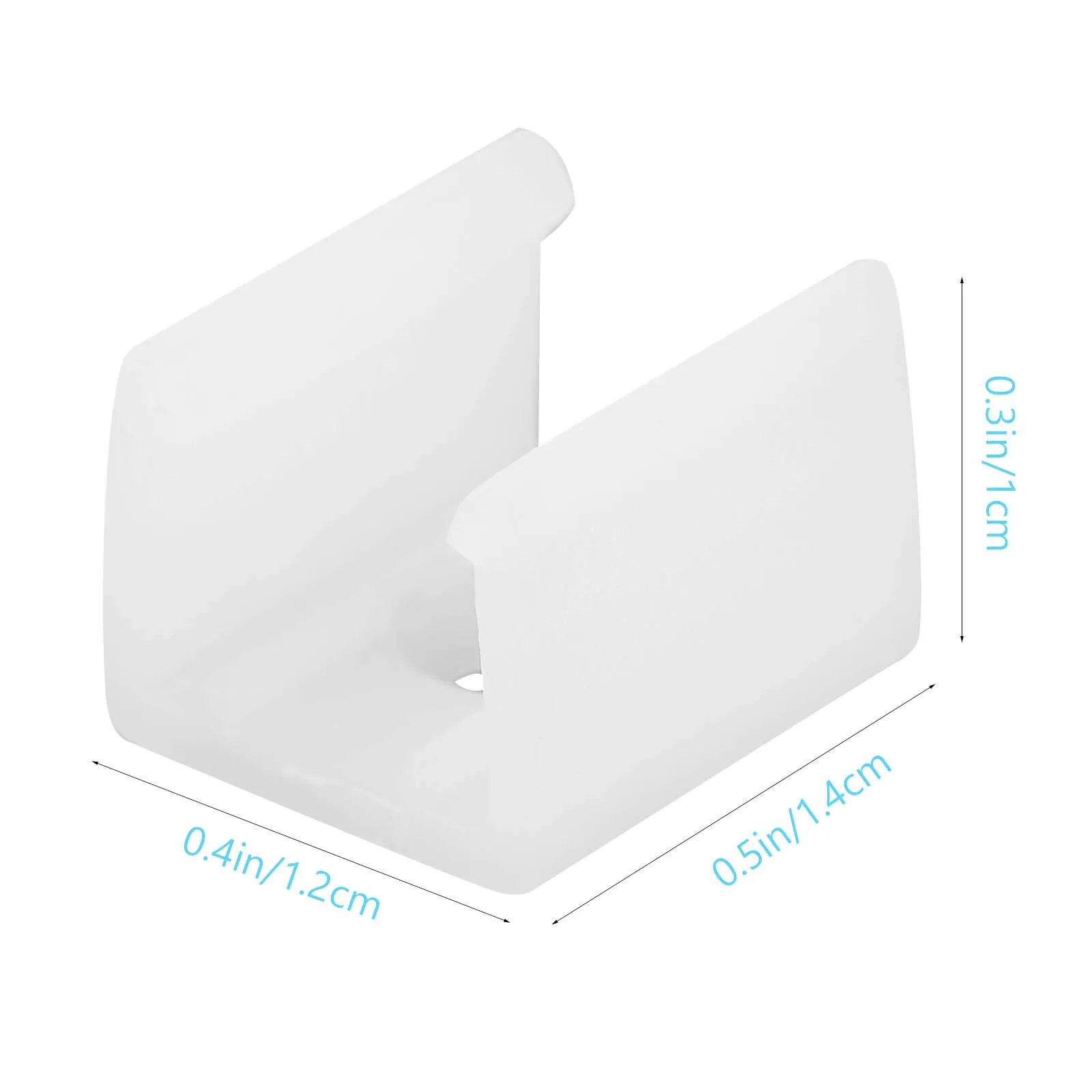 100 قطعة شرائط إضاءة LED مقاطع قوية PP تحديد السحابات سهلة التركيب المسمار لخزائن المطابخ في الهواء الطلق #5