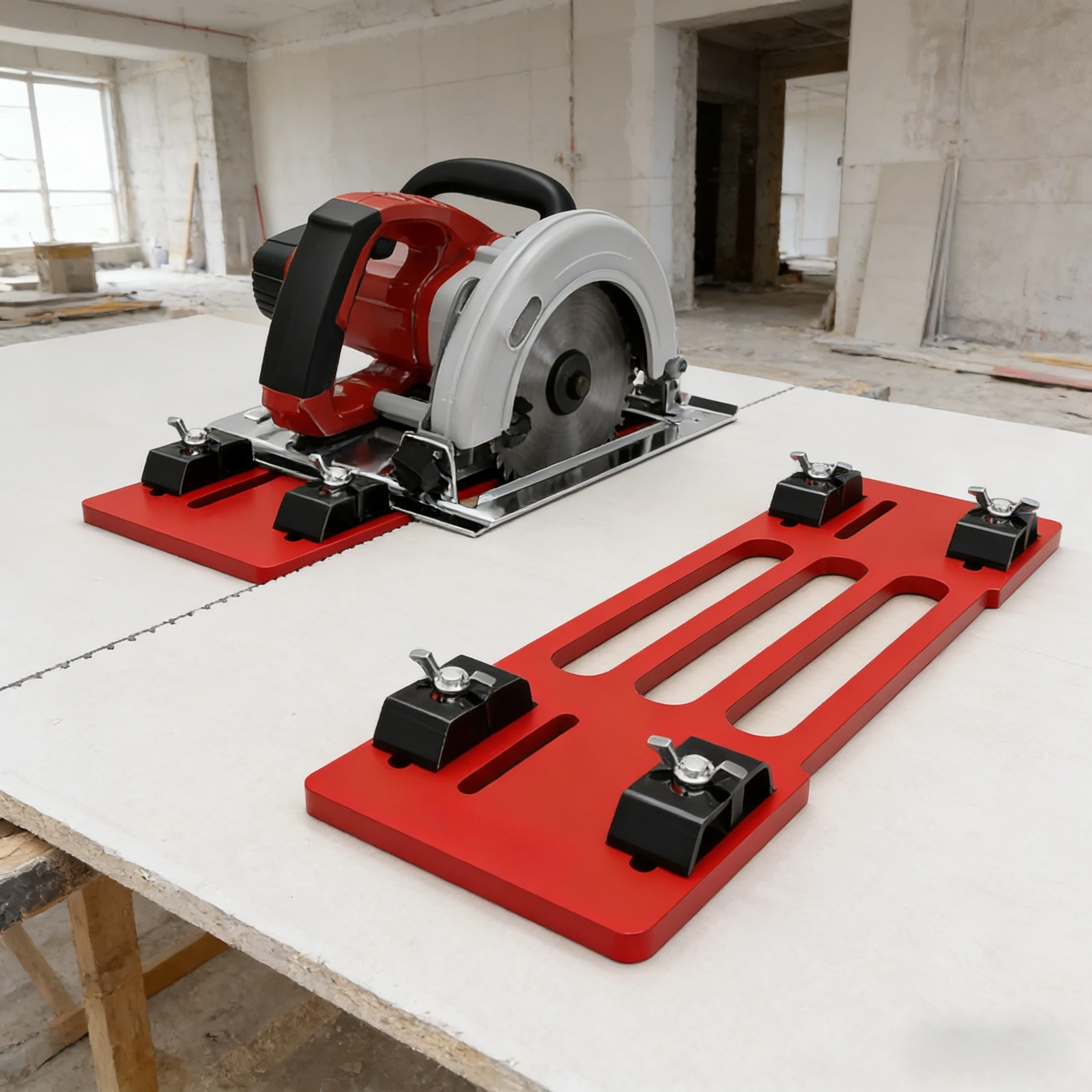 Cutting Machine Base Aluminum Alloy Material Flat Cut Oblique Cut Reserved Hole Position Wear Resistant and Quick Installation