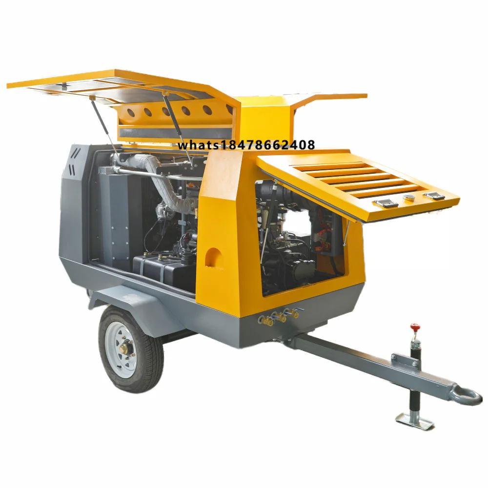 Cummins  Air Compressor 185 CFM 350 CFM 750 CFM Portable Compresor De Tornillo for Sandblasting