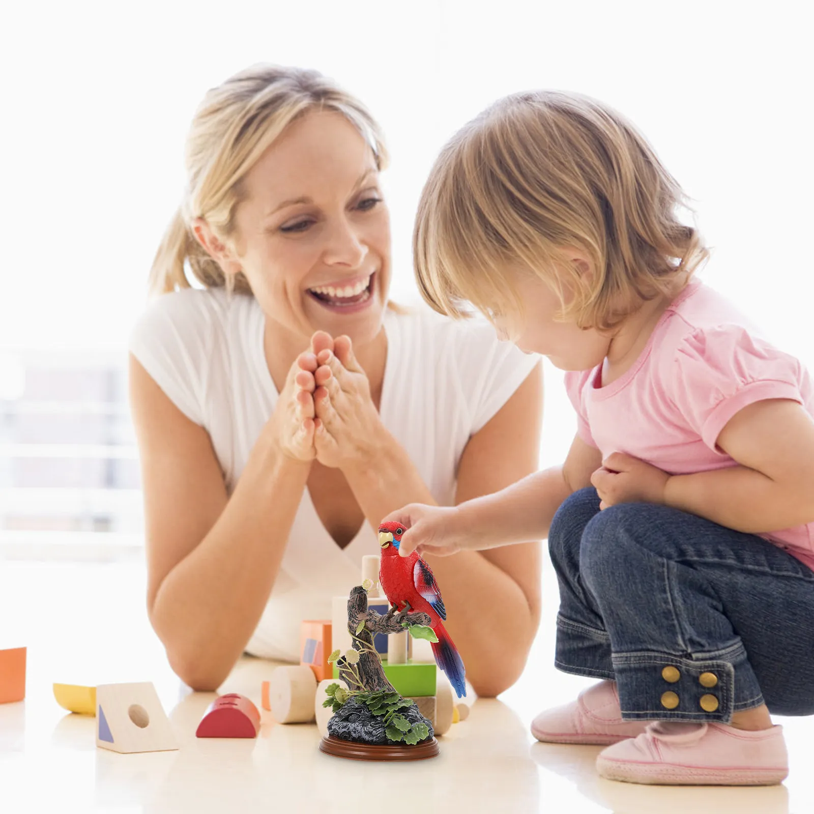 

Bird Baby Toys Simulation Vibration Birds for Children Chirping Ornament Interactive