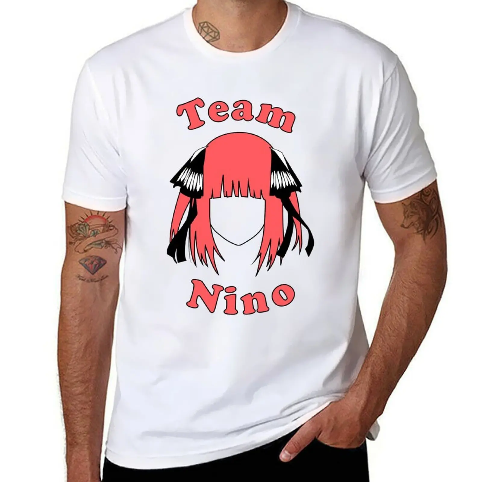 

Team Nino Nakano T-Shirt man t shirt cotton high quality t shirts for man cotton funny T-Shirt
