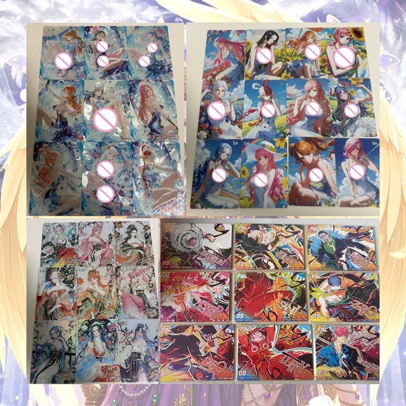 Anime One Piece PAR TSR TAC FBL GA LID Cards Nami Robin Hancock Uta Reiju Shirahoshi Yamato Perona Kalifa Vivi Collection Cards