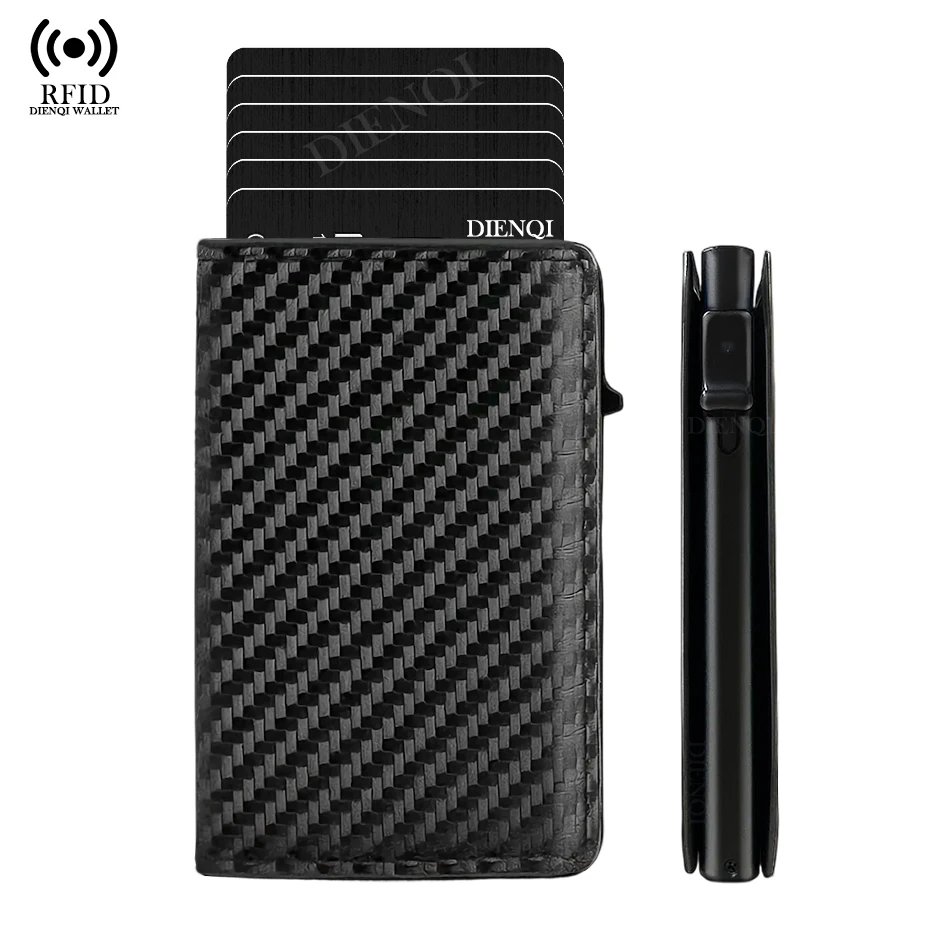 RFID Anti-magnetic Credit Card Holder luxury ID Holder Passport Holder Short Weightlight Minimalist Wallet Pu Leather Card Clips