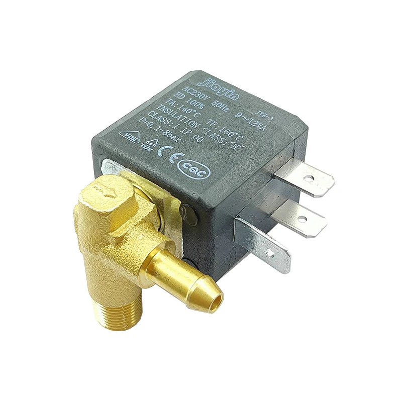 

Jiayin JYZ-3 AC220V 230V G1/8" Electric Brass Solenoid Valve Normally Closed Steam Iron Machine Gas Hot Water Flow Control Valve