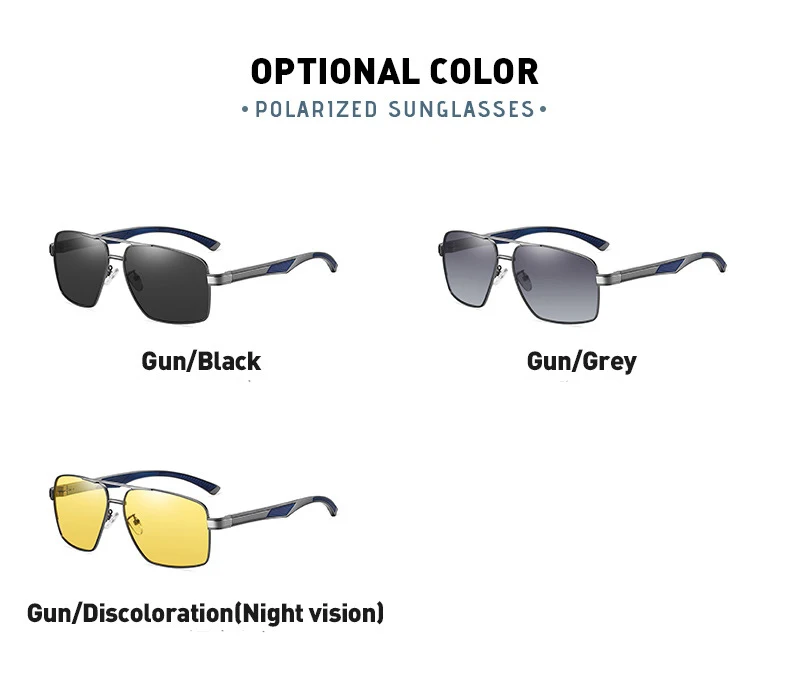 

Driving Active Sports Polarized Sunglasses Masculino Bicycles Googles Large Metal Frame Beam night-vision Glasses