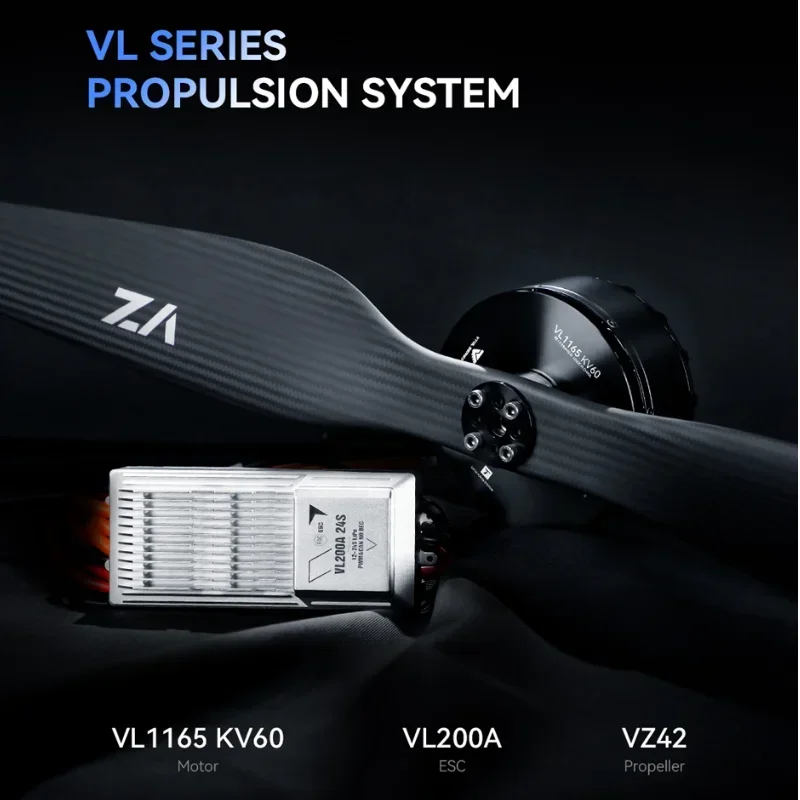 T-MOTOR VL1165 KV60 محرك بدون فرشاة VTOL UAV مع أنظمة دفع دفع 66 كجم لطائرة بدون طيار ذات أجنحة ثابتة لتقوم بها بنفسك أجزاء