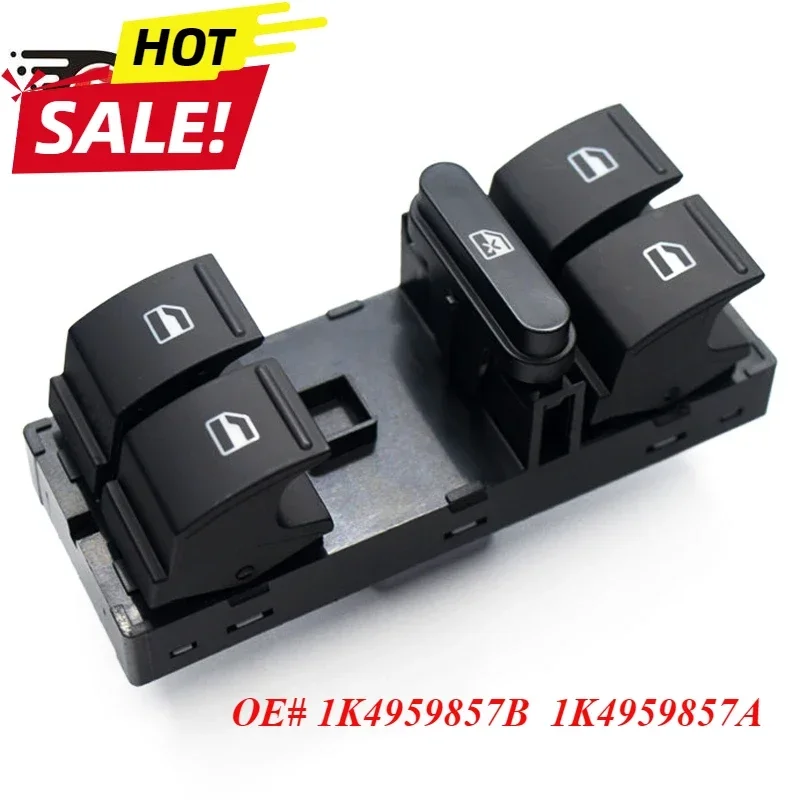 New Power Window Switch Electric Window Switch for SEAT ALTEA Ibiza LEON 2004-2019 OE 1K4959857B 1K4959857A