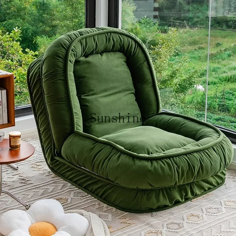 

Lazy sofa sleepable and reclining home bedroom tatami foldable single sofa bed