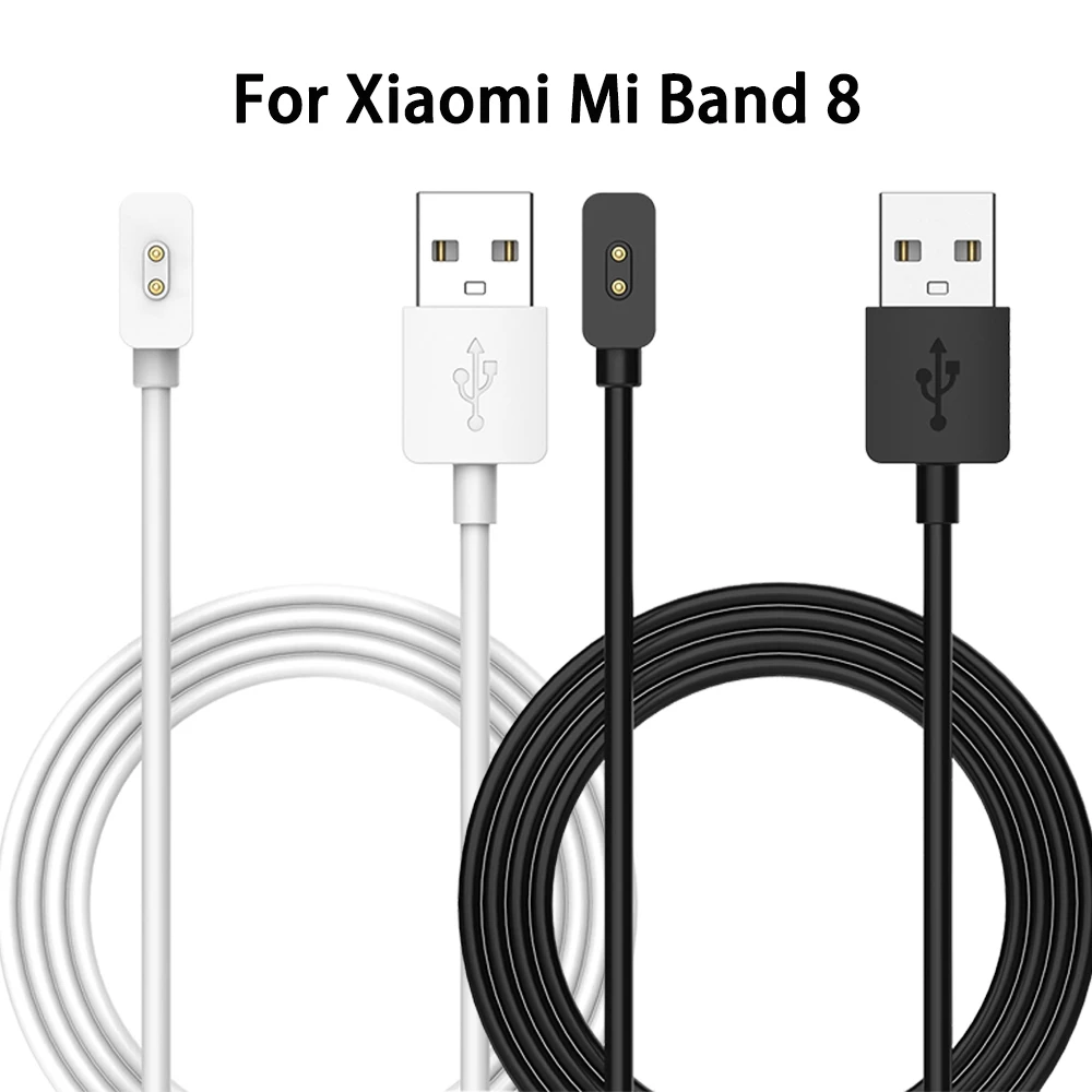 2Pcs Magnetic USB Charging Cable For Xiaomi Mi Band 8 Smart Watch Charger Cradle Fast Charging Power Cable For Miband 8 Watch