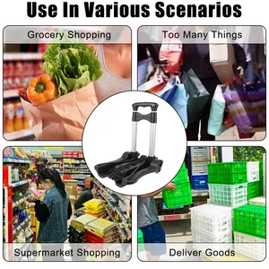 عربة أمتعة قابلة للطي للخدمة الشاقة ذات عجلتين للتسوق المنزلي 35 كجم عربة قابلة للطي أفضل 10 حقيبة عربة قابلة للطي مبيعا - رقم 9
