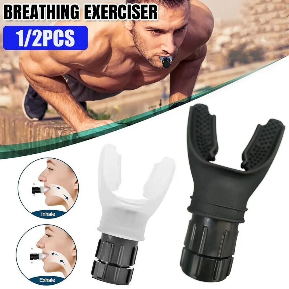 Breathing Trainer Breath Booster Strength Lung Fitness Exerciser Device Silicone