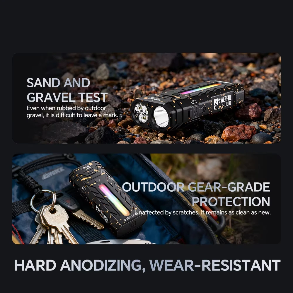 5200lumens Innovative Powerful Flashlight Portable LED Flashlight with Magnetic Torch, Perfect for Hiking Camping Adventures