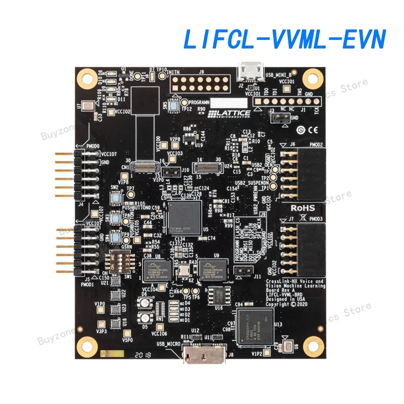 LIFCL-VVML-EVN Programmable Logic IC Development Tools CrossLink-NX Voice and Vision Machine Learning Board