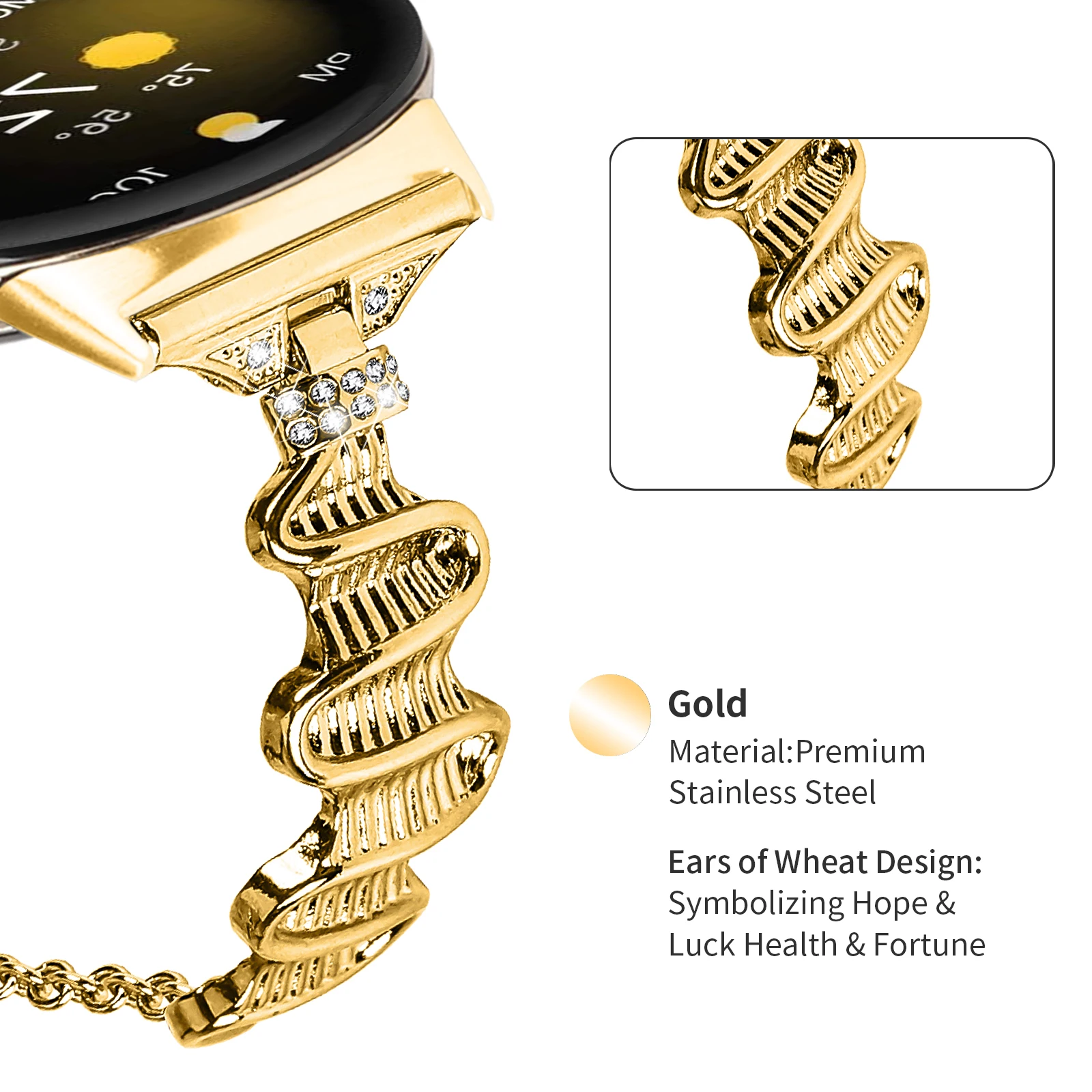 Bracelet en diamant pour Google Pixel Watch 3, 41mm, en métal, pour Google Pixel Watch 3/2/1 41mm, Bracelet de remplacement pour femmes