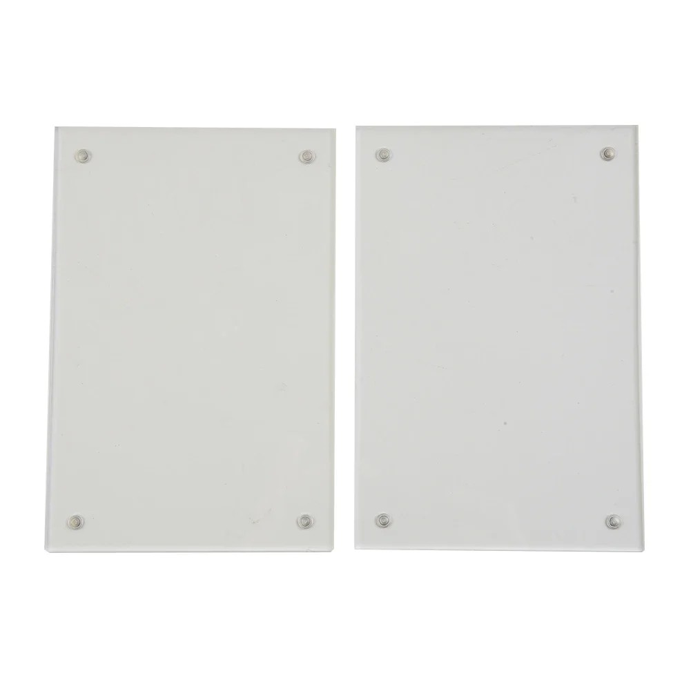 Pack of 10 Transparent Acrylic Frames with Magnetic Holders for Quick Image Changes and Displaying Photos 3+3mm Thick