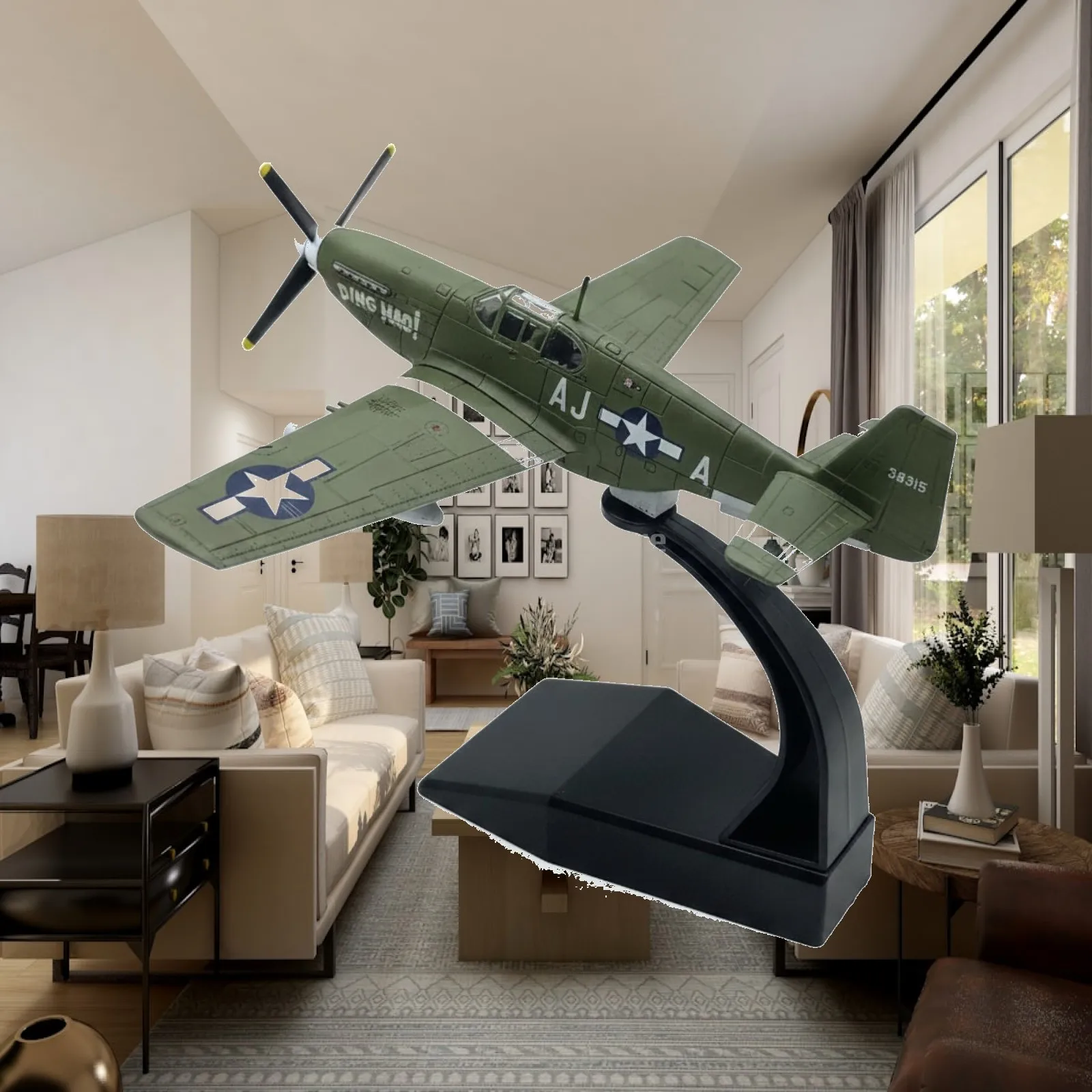 P-51B P-51B Stallion Model Airplane Printed Markings WWII Model