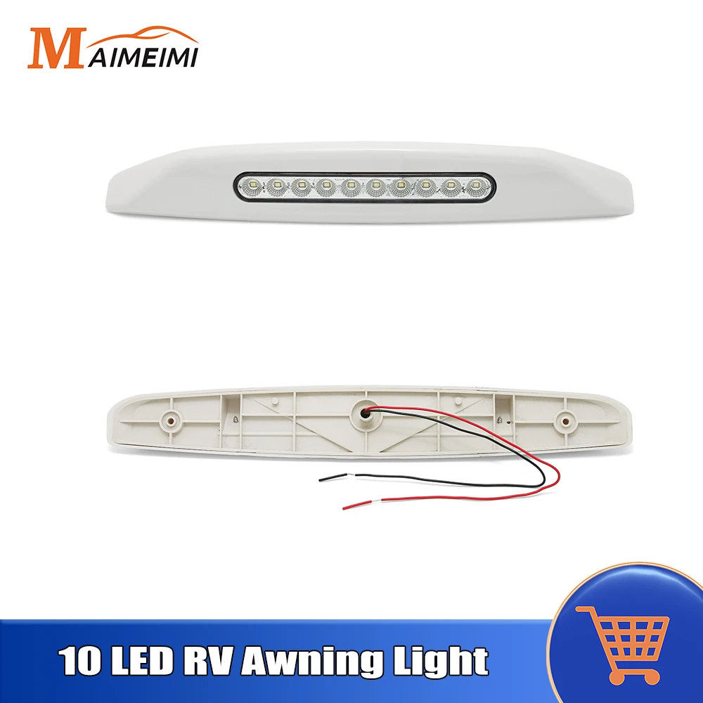 

AD 12V RV Awning Porch Light Camper Ceiling Lights Waterproof Camper Awning RV Motorhome LED Light Bar for Yacht Marine Caravan