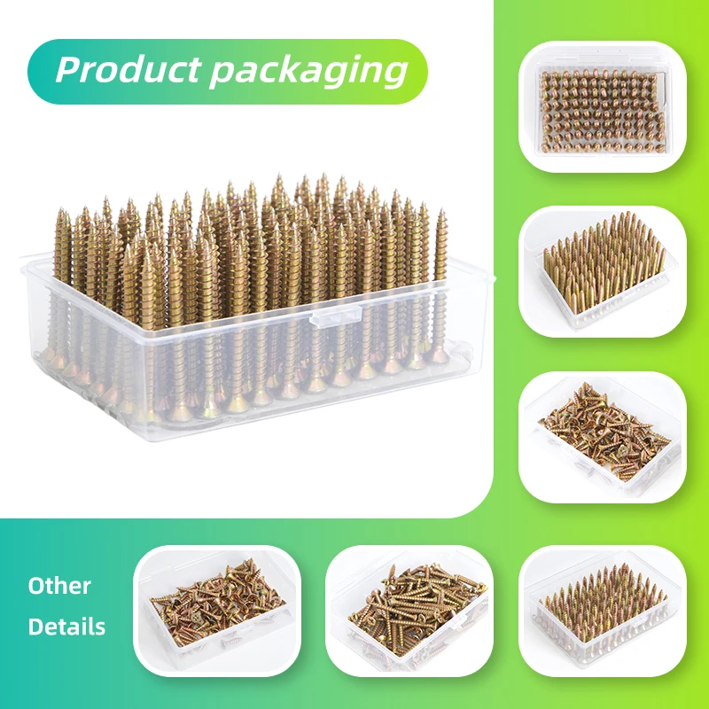 100PCS High-Quality M3.5 Self-Tapping Screws - Durable, Corrosion-Resistant, Precision Threads for Wood, Metal, and Plastic