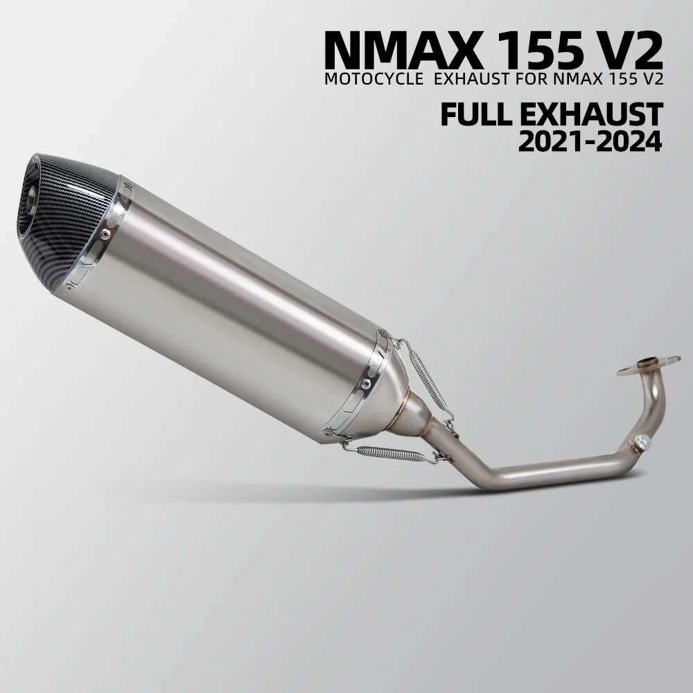 

NMAX Exhaust System For Yamaha NMAX155 V2 2021-2024 Motorcycle Escape Scooter Kit Header Tube R77 Muffler with DB Killer