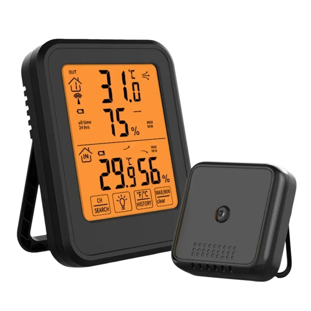 Magnetic Suction Thermometer Temperature And Humidity Monitor Convenient Monitoring Accurate Electronic Sensor Device Gauge