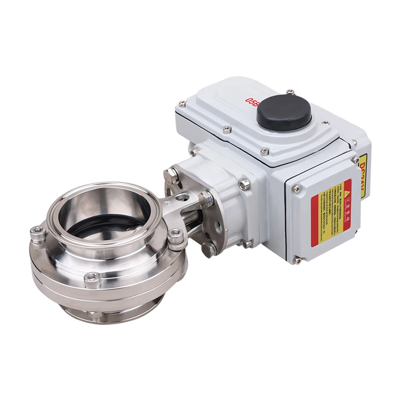 Electric Quick Release Butterfly Valve 304 Stainless D981X-16P Steel  Sanitary Food Chuck Clamp Butterfly Valve Explosion-Proof
