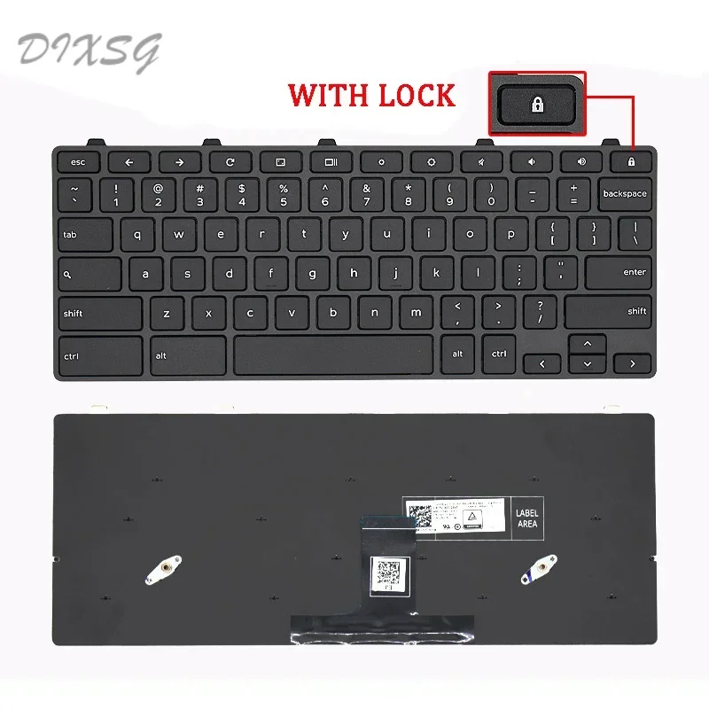 New Genuine Laptop Rreplacement Keyboard Compatible for DELL Chromebook 11 3100 5190 2-in-1 00D2DT 0OD2DT 0H06WJ