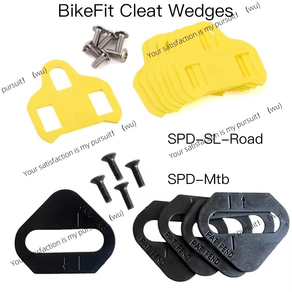 

Cleat Wedges for Shimano Road SPD-SL& MTB SPD ATAC SpeedPlay Crank Bros Cleats 8 pcs/Pack Bike Fitting