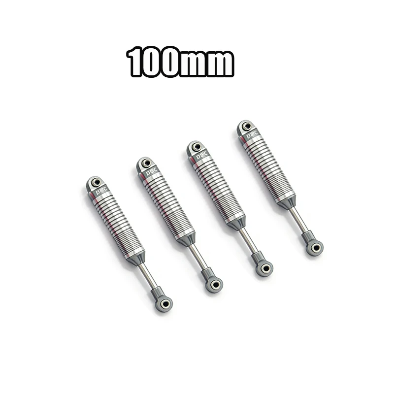 D1RC Metal D-Shock-serie oliegevulde ophangingdempers Verstelbare lengte 100 mm-120 mm voor simulatie Rock Crawler Climbing Truck