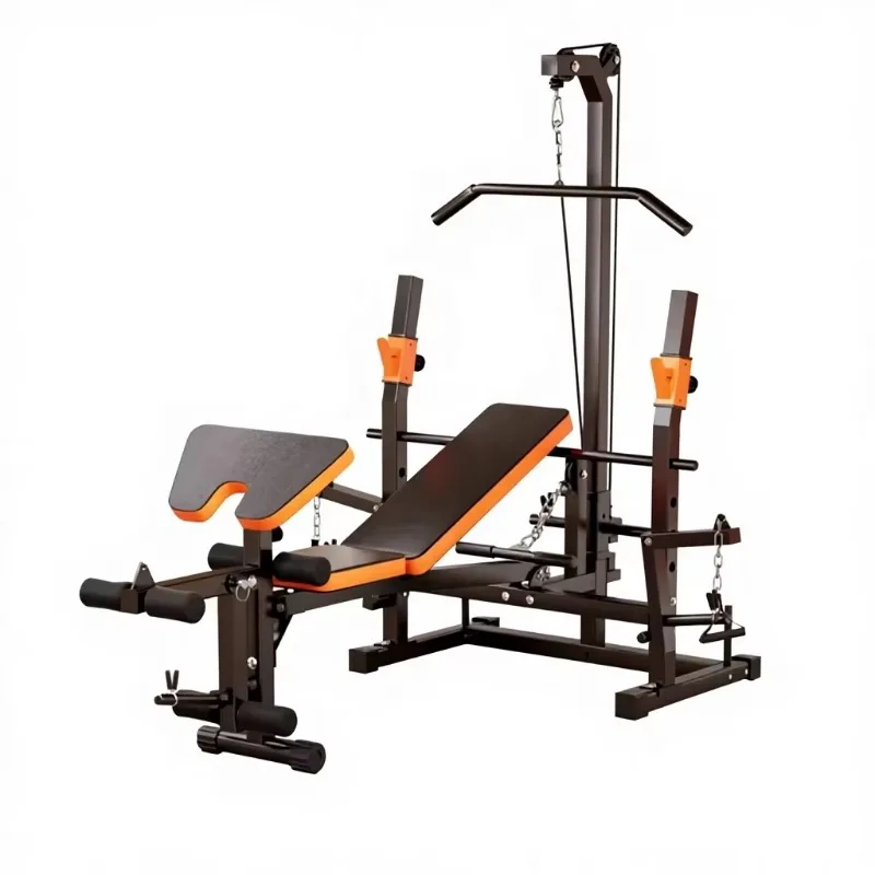Multifunctional Foldable Portable Adjustable Steel Weightlifting Stool Home Gym