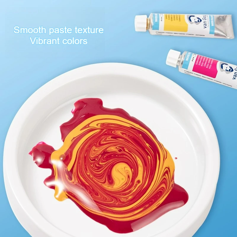 تالينز فان جوخ دهانات مائية أنبوبي 10 مللي أنبوب ألومنيوم ألوان مجموعة ألوان مائية معجون ناعم ألوان نابضة بالحياة للرسم