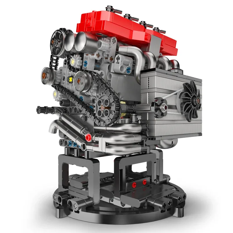 قالب الملك 10235 التقنية MMC L4 محرك نموذج بنة محاكاة محرك بمحرك الطوب مجموعة تحصيل لعبة عيد الميلاد #2