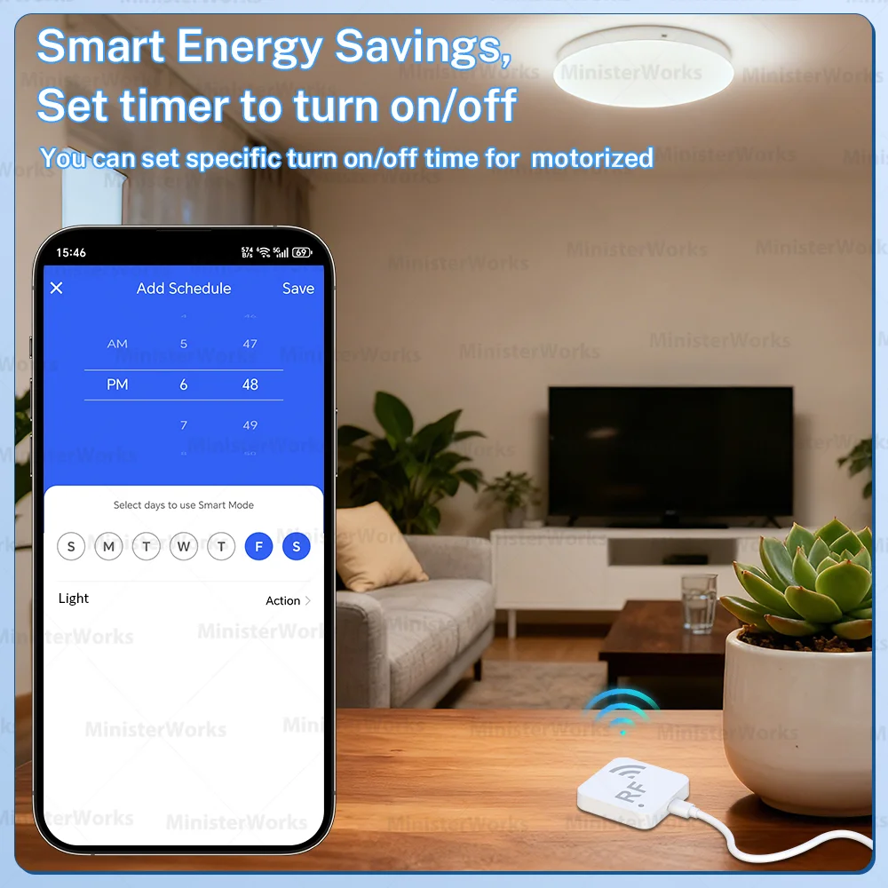 Tuya Smart WiFi Funkfernbedienung RF-Klon- und Kopier-Fernbedienung App-Fernbedienung Geeignet für Fernseher und Klimaanlagen – Detail 7
