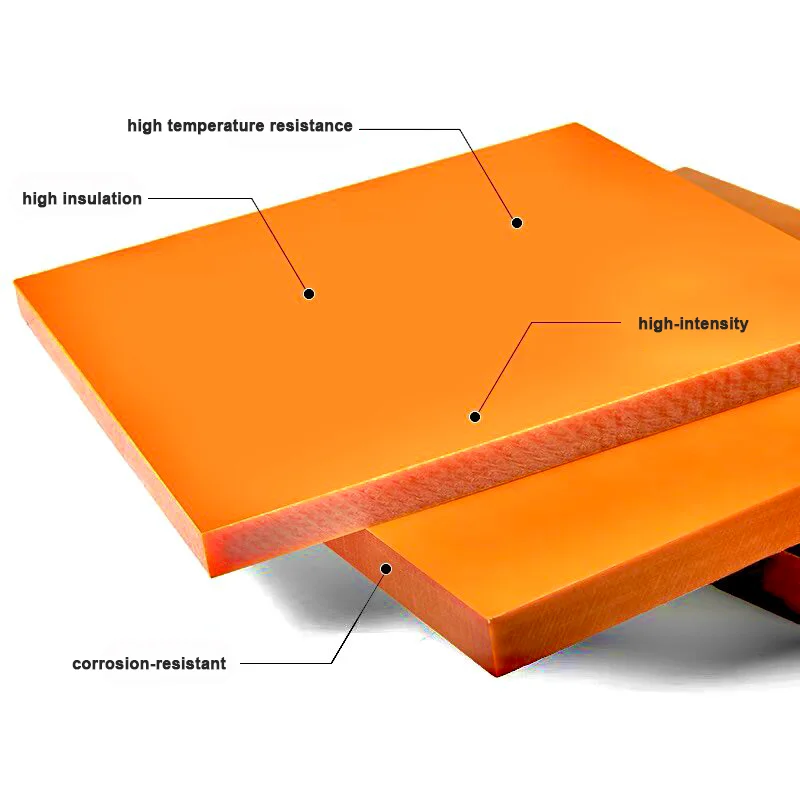 Thick 1mm-20mm Customized Orange Red Bakelite Plate Heat-Resistant Insulation Board CNC Engraving Electric Wood Panel Processing