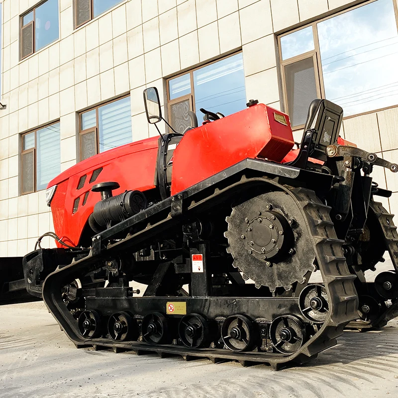 

Customized 80HP Multifunctional Small Agricultural Crawler Tractor Diesel Rotary Tiller