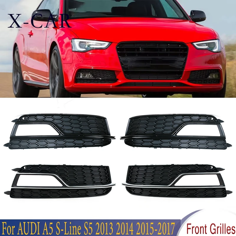 

Для AUDI A5 S-Line S5 2013 2014 2015 2016 2017 передний бампер противотуманная фара отделка решетка радиатора автомобильные аксессуары 8T0807682K