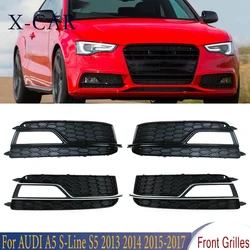 For AUDI A5 S-Line S5 2013 2014 2015 2016 2017 Front Bumper Fog Light Lamp Trim Grille Cover Frame Car Accessories 8T0807682K