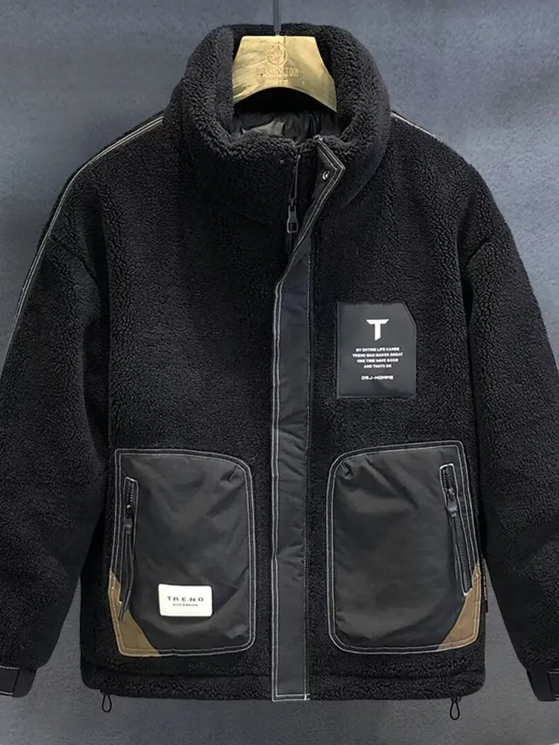 

Мужская зимняя куртка из утолщенного хлопка с вельветовой отделкой в американском ретро-стиле, очень теплая, молодежная, повседневная, свободного кроя