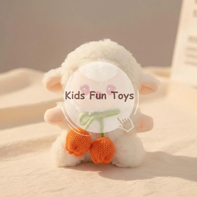 Soft Stuffed Sheep Toy Keychain Cute Lace Skirt Fluffy Animal Pendant for Kids Luggage Tag Accessory Gifts