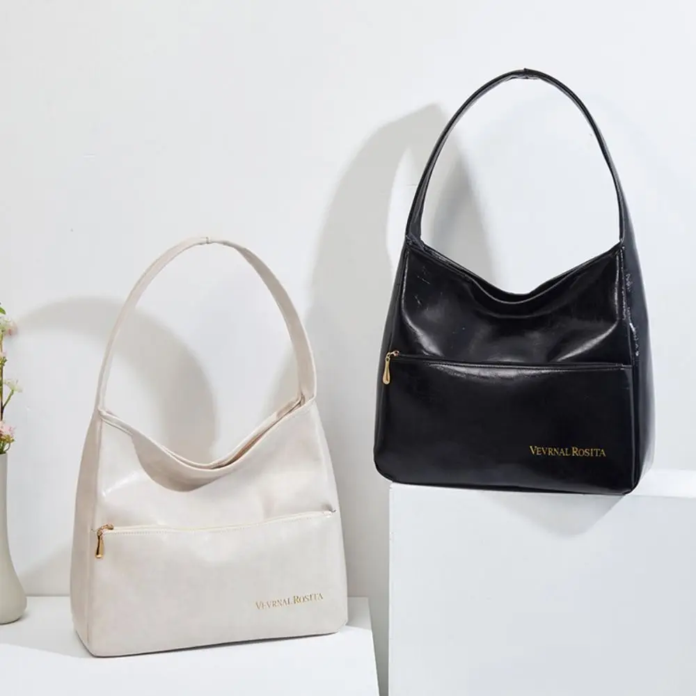 

Женские сумки через плечо из искусственной кожи, белая, черная, кофейная, водонепроницаемая корейская сумка на плечо, большая вместительная сумка для подмышек с ремешком для женщин и девочек