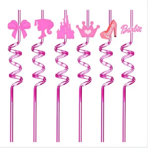 Disney Barbie Geburtstagdekorationen, Set -Gerichte, Speisekammer, Gericht, Luftballons, Hintergrund, Flagge, Babyparty, Kinder, Mädchenparty, Eventzubehör 10 Hauptverkaufsprodukte Barbie - №10